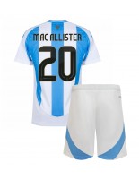 Argentina Alexis Mac Allister #20 Domácí dres pro děti Copa America 2024 Krátký Rukáv (+ trenýrky)